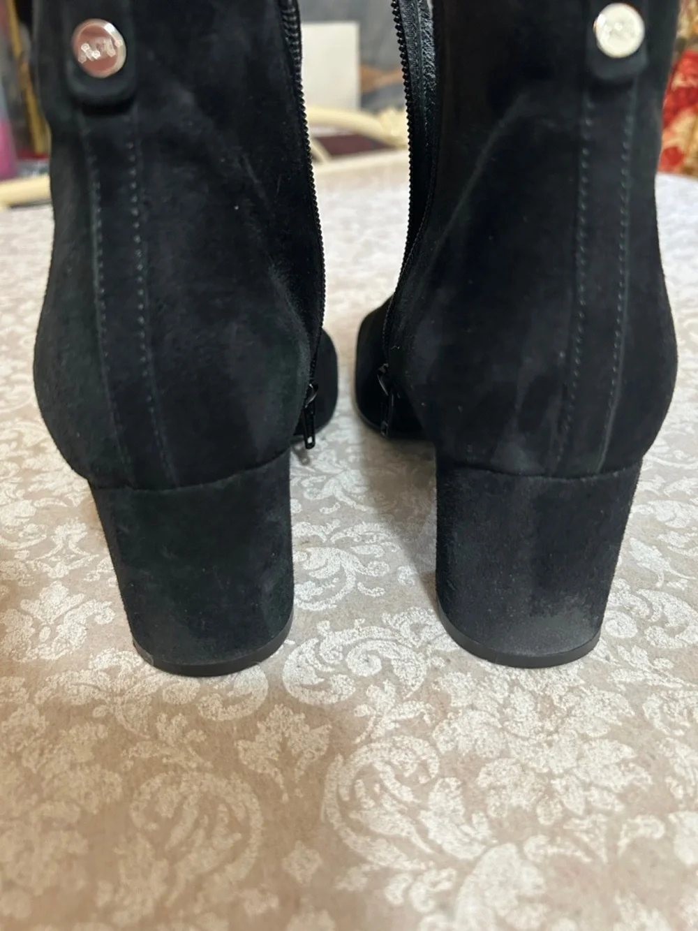 AGL ~ Handmade in Italy Black Suede Ankle Boots in EU size 38
